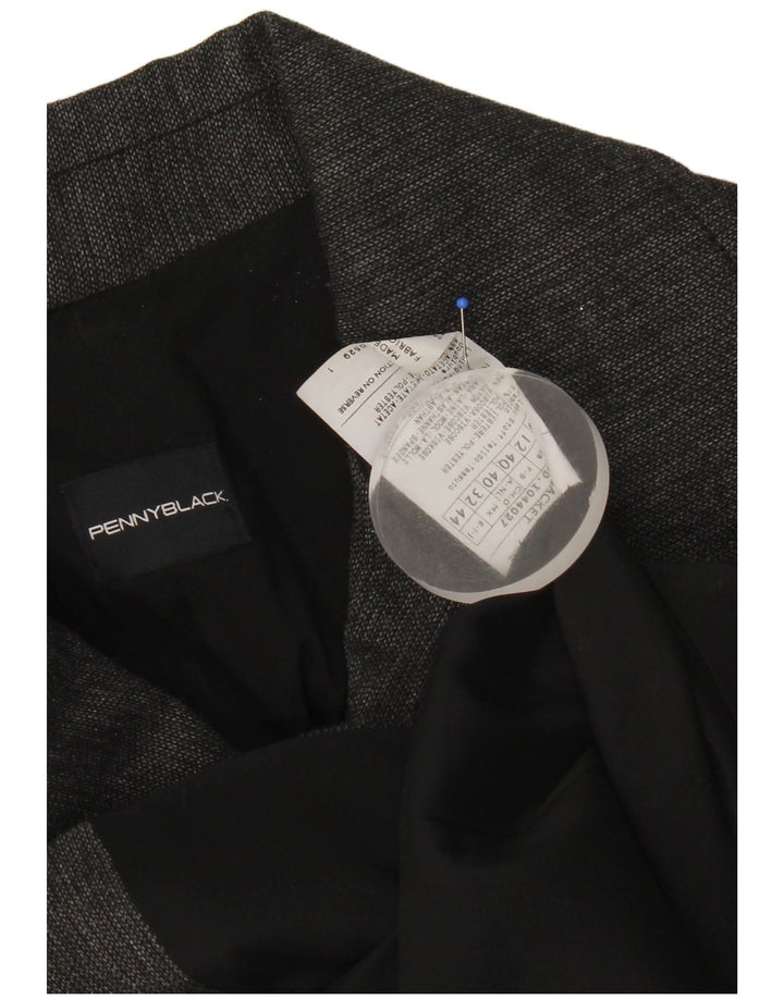 Penny Black - Chaqueta tipo blazer con doble botonadura para mujer, talla 40, color gris medio