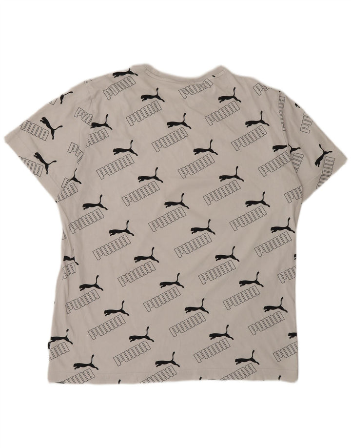 Puma - Camiseta gráfica para hombre, talla grande, color blanco