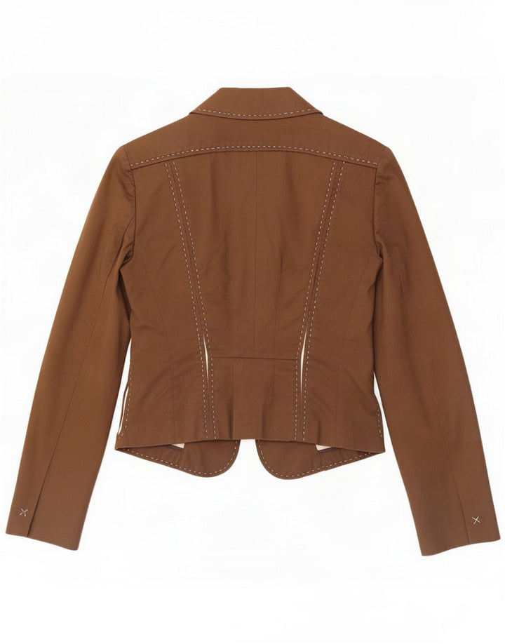 Chaqueta tipo blazer para mujer Sportmax UK 42 Algodón marrón medio