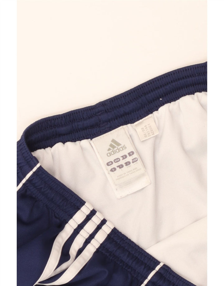Adidas - Pantalones cortos deportivos para hombre, talla grande, poliéster, color azul marino