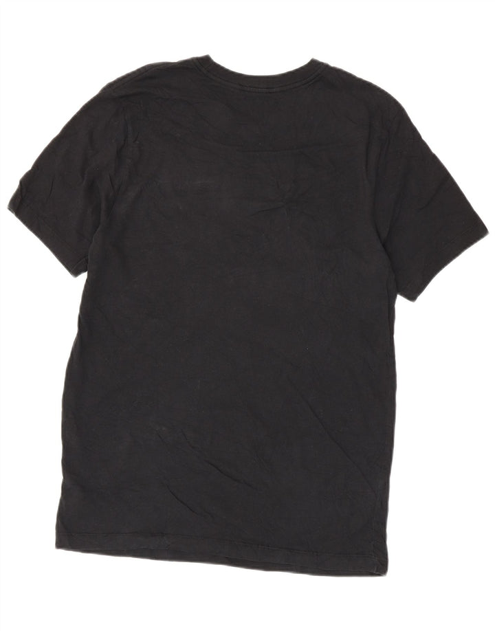 NIKE Camiseta gráfica para hombre Top mediano de algodón negro