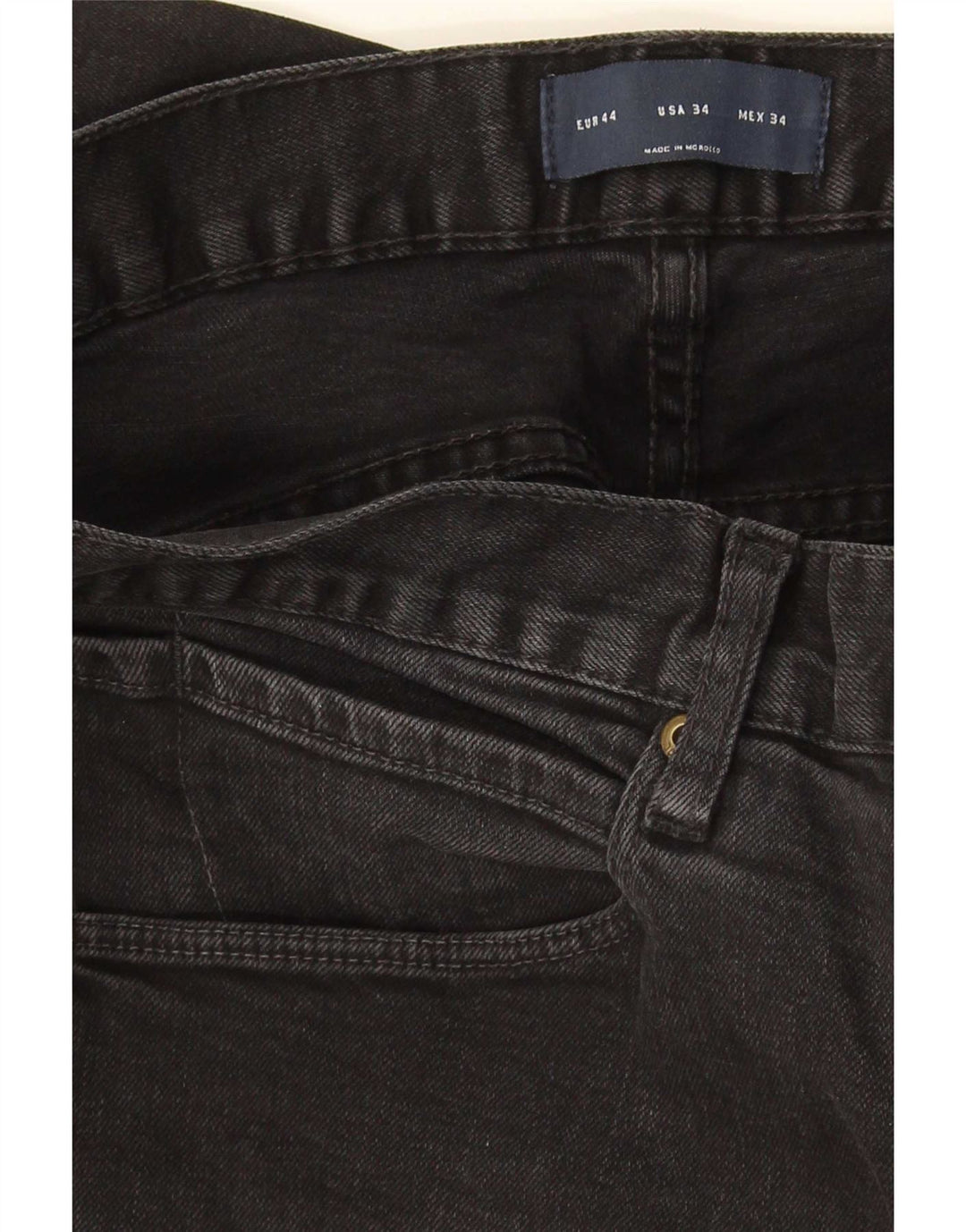 Zara Mens Slim Jeans EU 44 Grande W34 L31 Negro