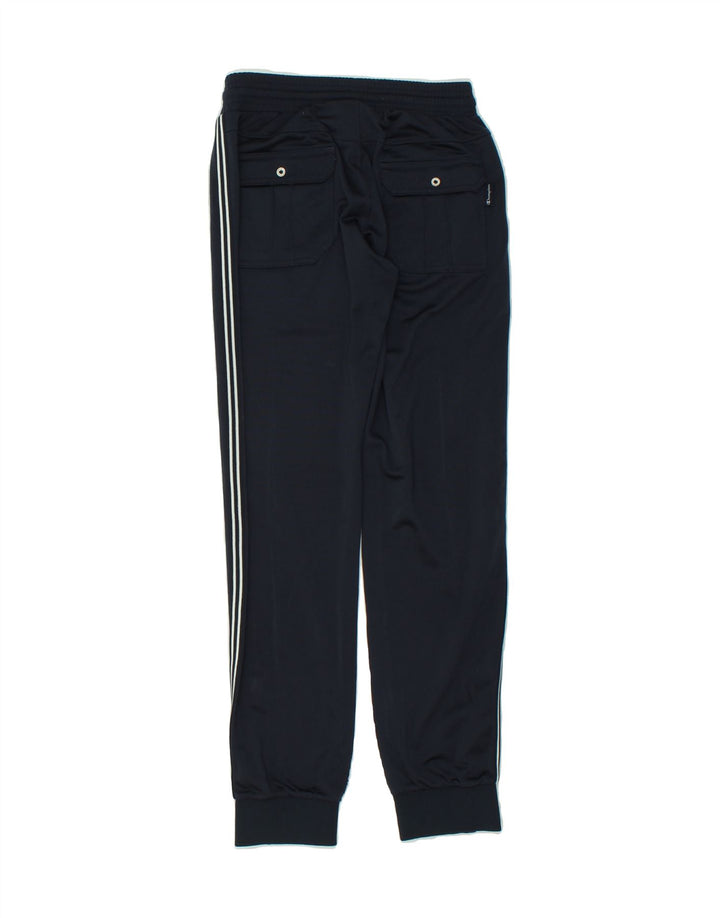 CHAMPION Mens Tracksuit Trousers Small Navy Blue Polyester Vintage Champion and Second-Hand Champion from Messina Hembry 