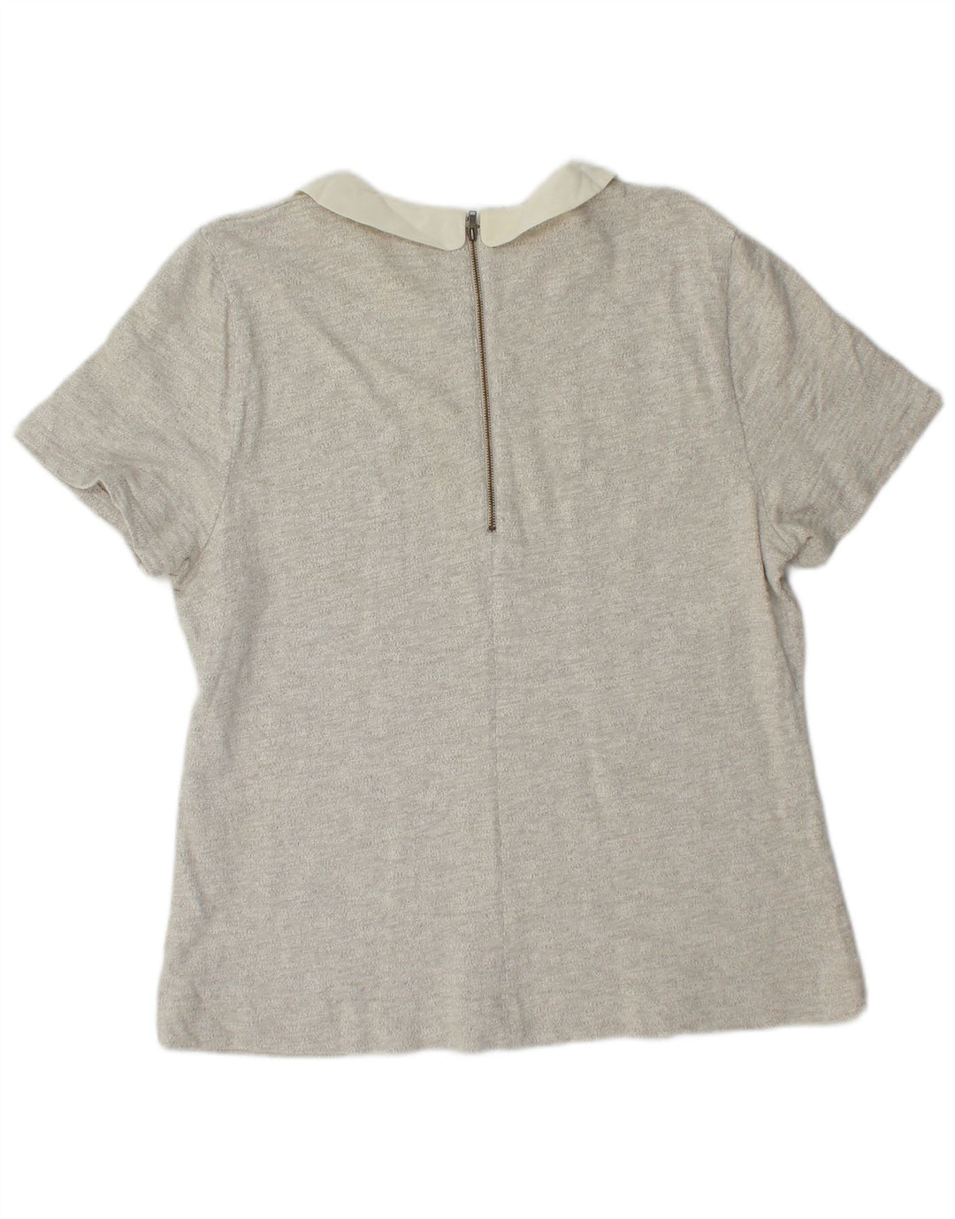 J. CREW Blusa para Mujer Top UK 18 XL Algodón Gris