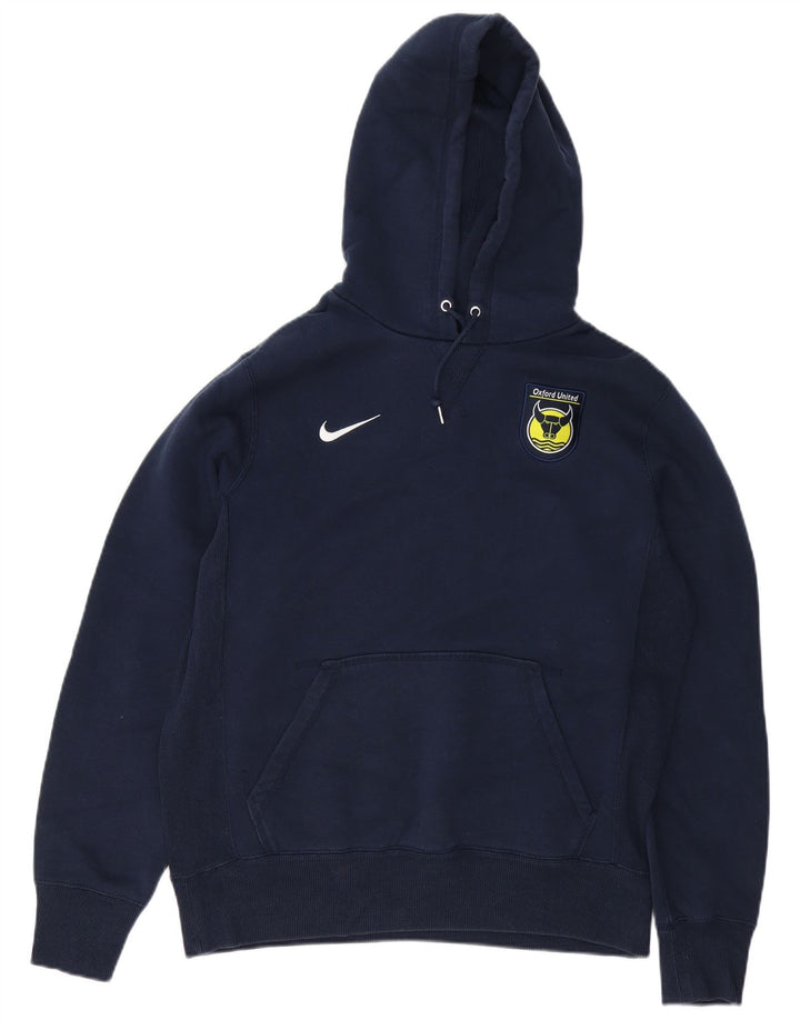Nike Hombre Sudadera con capucha Jumper Medium Azul Marino Algodón