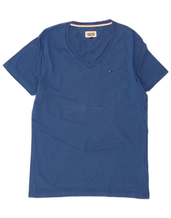 TOMMY HILFIGER Camiseta para hombre Top Medium Blue Cotton