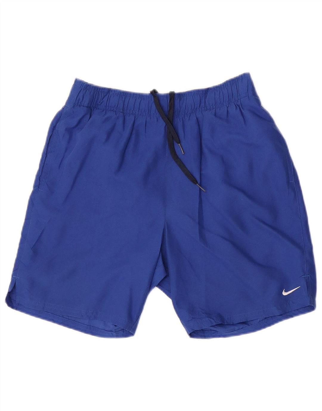 Nike - Pantalones cortos deportivos para mujer, talla 40, poliéster azul pequeño