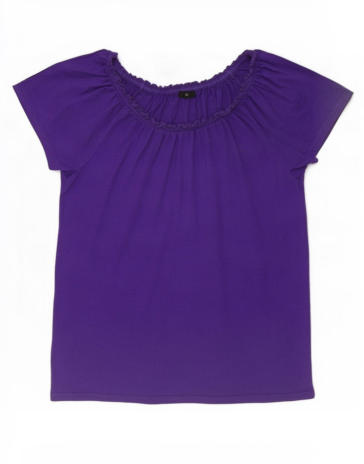 M&Co Blusa para Mujer Top UK 44 Viscosa Púrpura Mediana