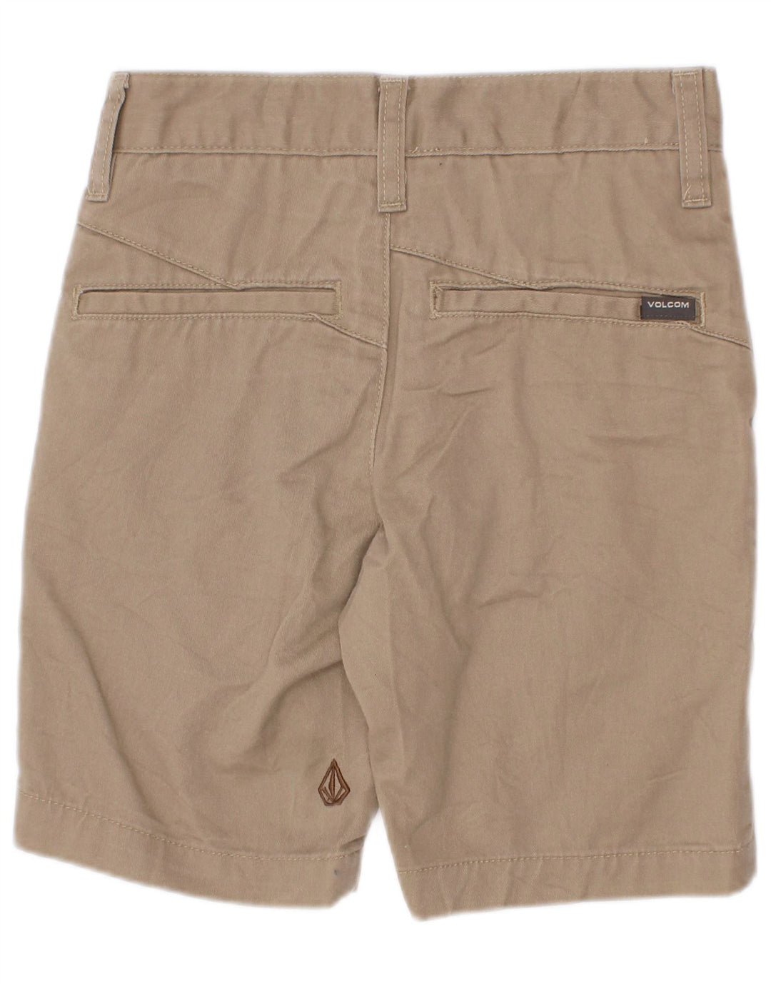 Volcom Pantalones cortos chinos para niños 7-8 años W22 Algodón beige