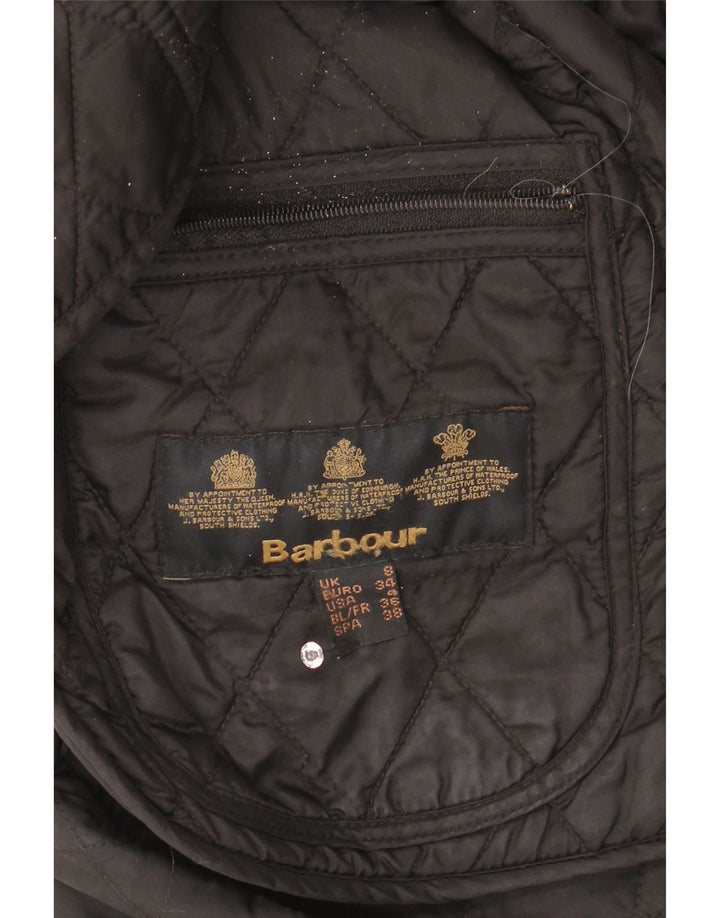 Barbour Chaqueta acolchada para mujer Reino Unido 8 Pequeño Negro