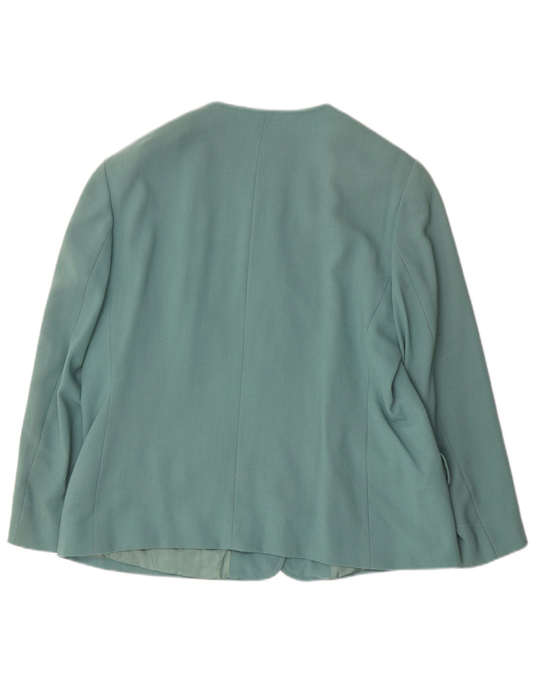 ELENA MIRO Chaqueta tipo blazer de 4 botones para mujer UK 20 2XL Lana virgen verde