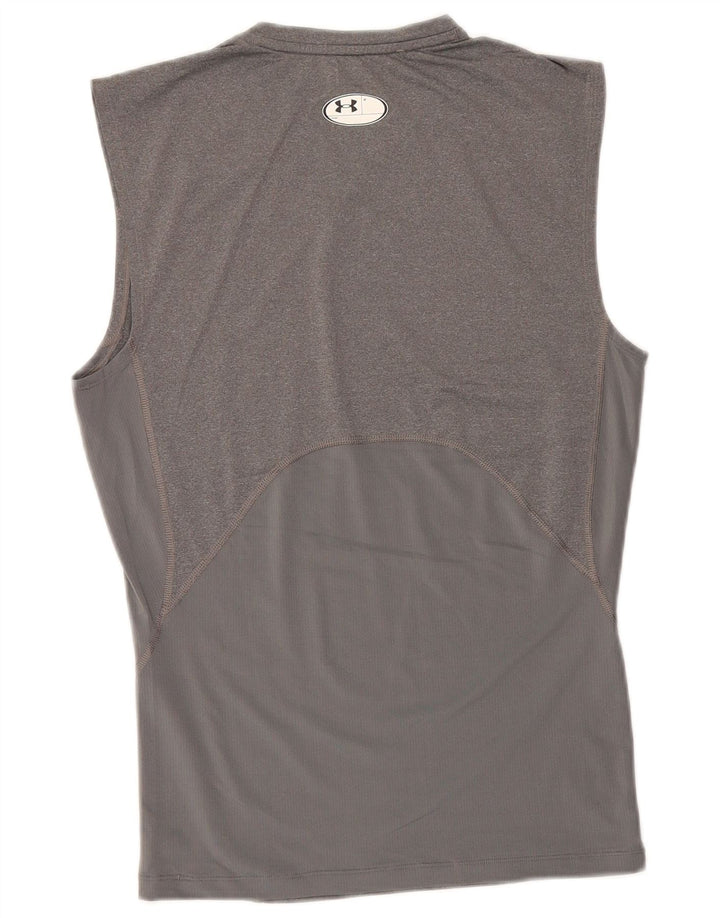 Under Armour Camiseta sin mangas Heat Gear para hombre, talla grande, gris