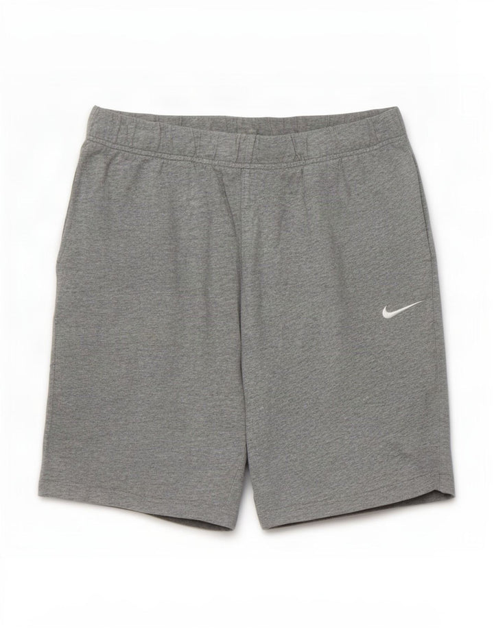 Pantalones cortos deportivos Nike para hombre de algodón moteado en gris medio