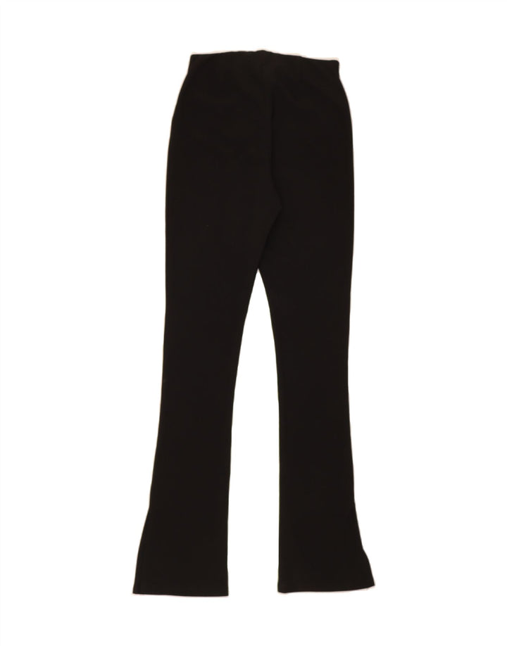 ZARA Womens Flare Casual Trousers Small W26 L32 Black Polyester Vintage Zara and Second-Hand Zara from Messina Hembry 