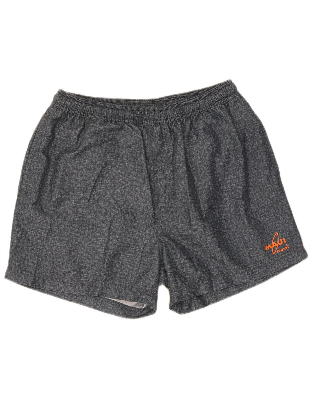 Pantalones cortos deportivos vintage para hombre Poliéster gris grande