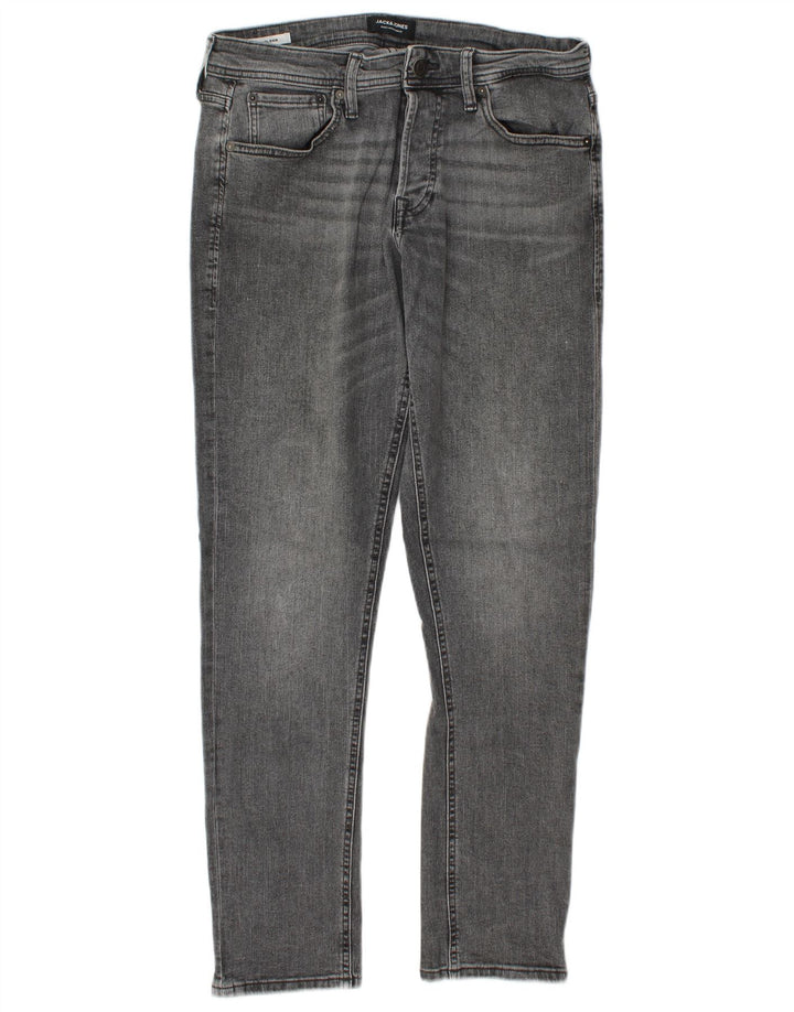 Jack & Jones Hombre GLENN Slim Jeans W32 L32 Algodón Gris