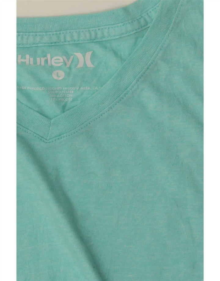 Hurley Hombre Camiseta Top Grande Turquesa Poliéster