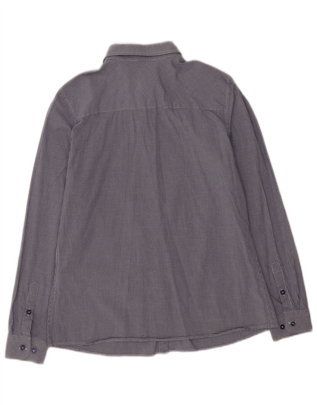 Asociación de Polo de EE. UU. Camisa para mujer EU 38 Algodón a cuadros azul marino mediano