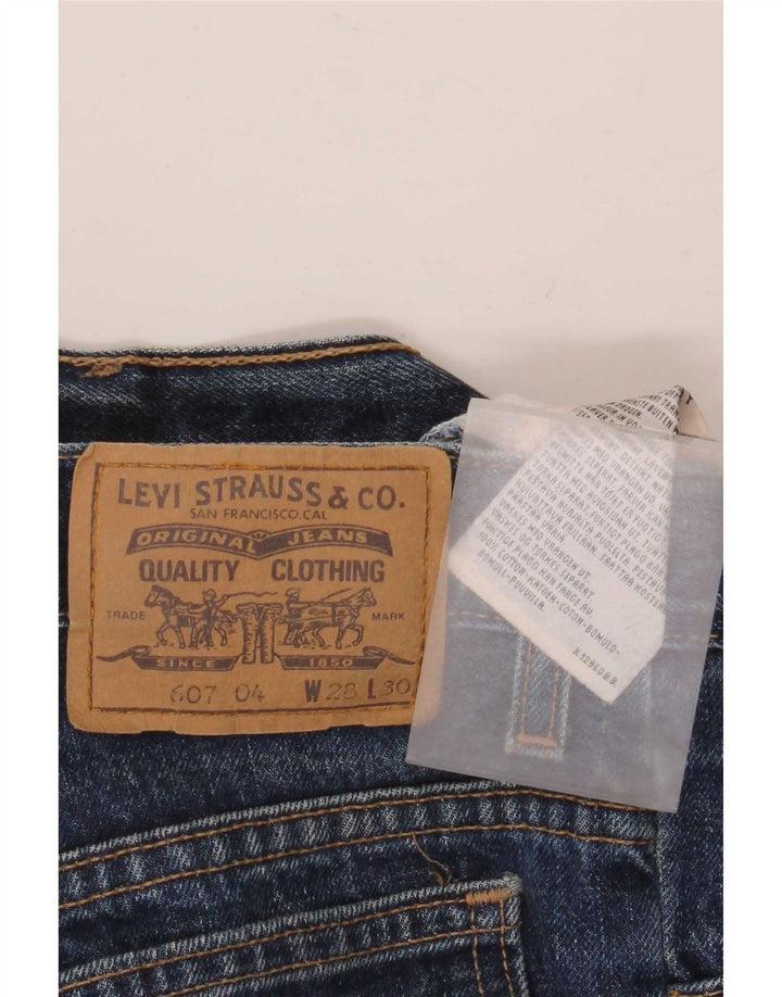 Levi's Jeans rectos 607 para hombre W28 L30 Algodón azul
