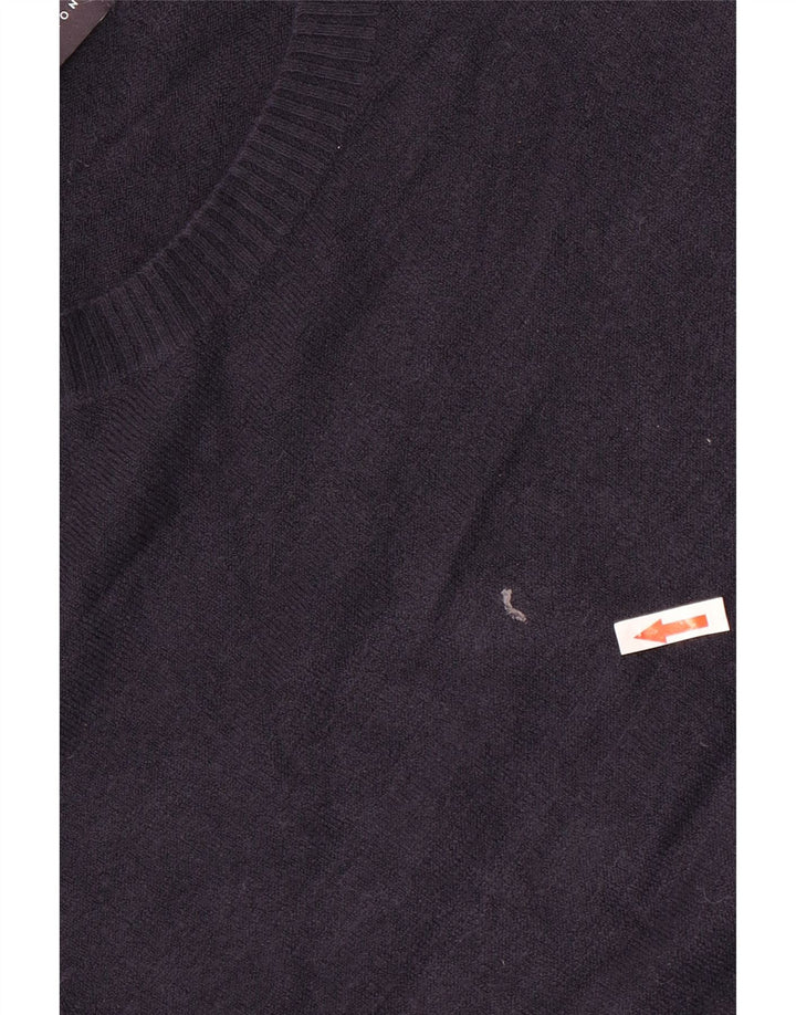 Marks & Spencer suéter con cuello barco para mujer, talla 40, talla M, azul marino