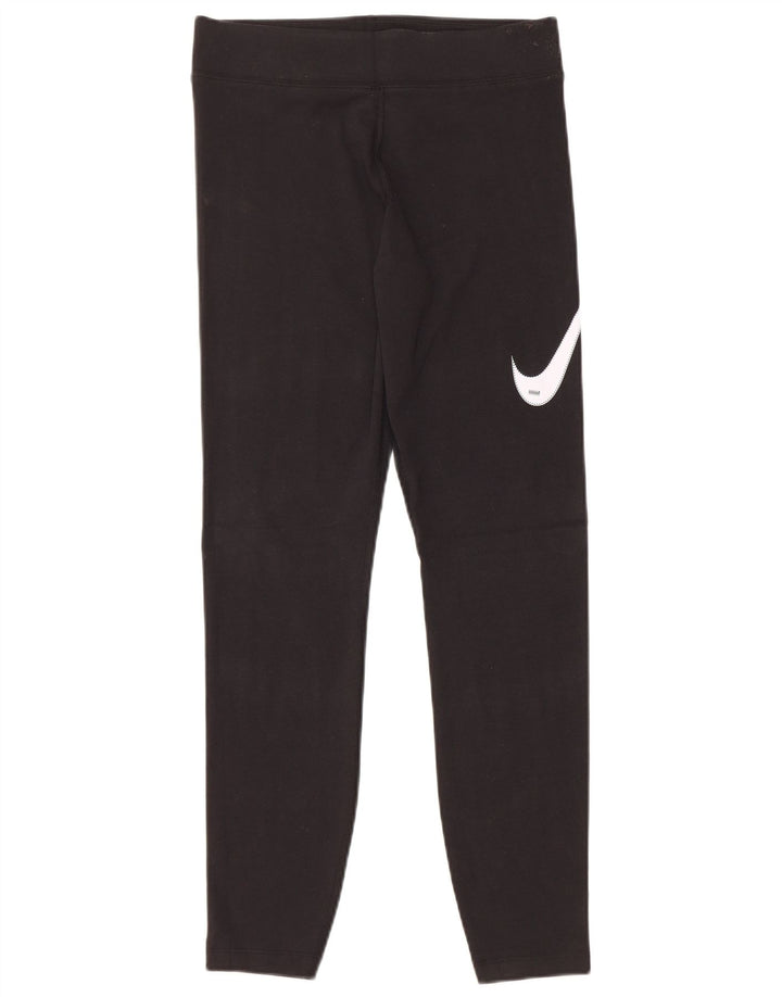 NIKE Leggings gráficos para mujer UK 40 Mediano Algodón negro