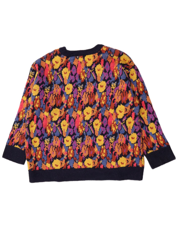 Zara - Jersey con cuello barco para mujer, talla M, multicolor floral
