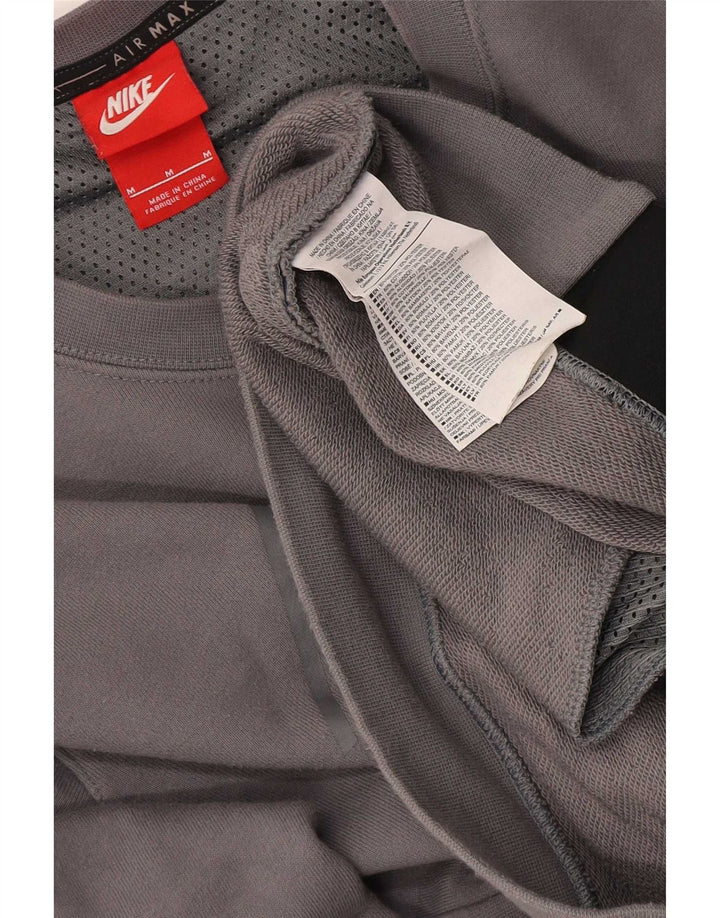 Nike Hombre Air Max Graphic Sudadera Jumper Algodón Gris Medio