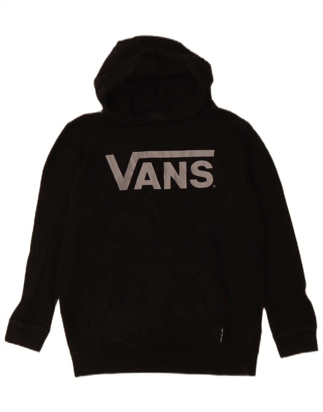 VANS Sudadera con capucha gráfica para mujer UK 12 Medium Black Cotton
