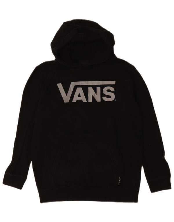 VANS Sudadera con capucha gráfica para mujer UK 12 Medium Black Cotton