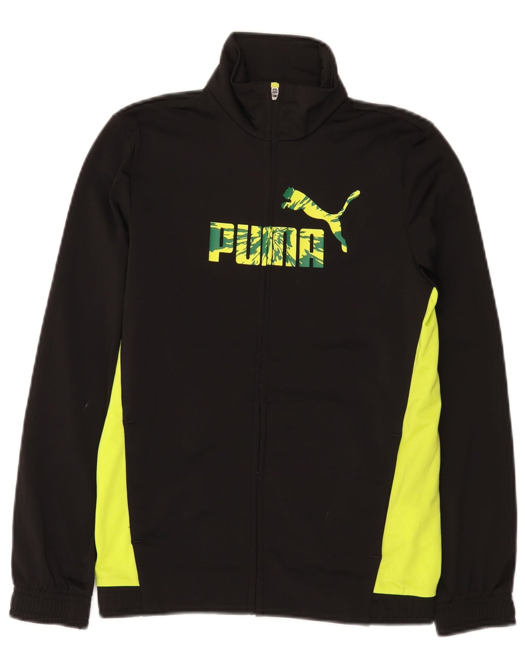 Puma - Chaqueta de chándal con gráfico para niños, 11-12 años, color negro