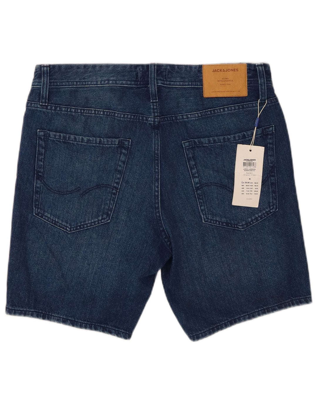 Jack & Jones Hombre Pantalones Cortos De Mezclilla De Corte Regular Medio W32 Algodón Azul