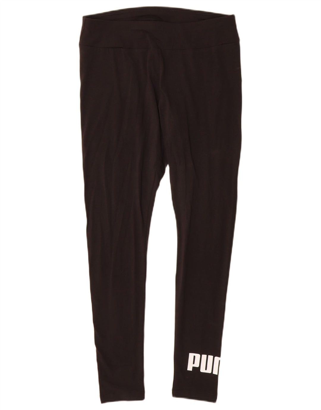 PUMA Leggings gráficos para mujer UK 12 Mediano Algodón negro