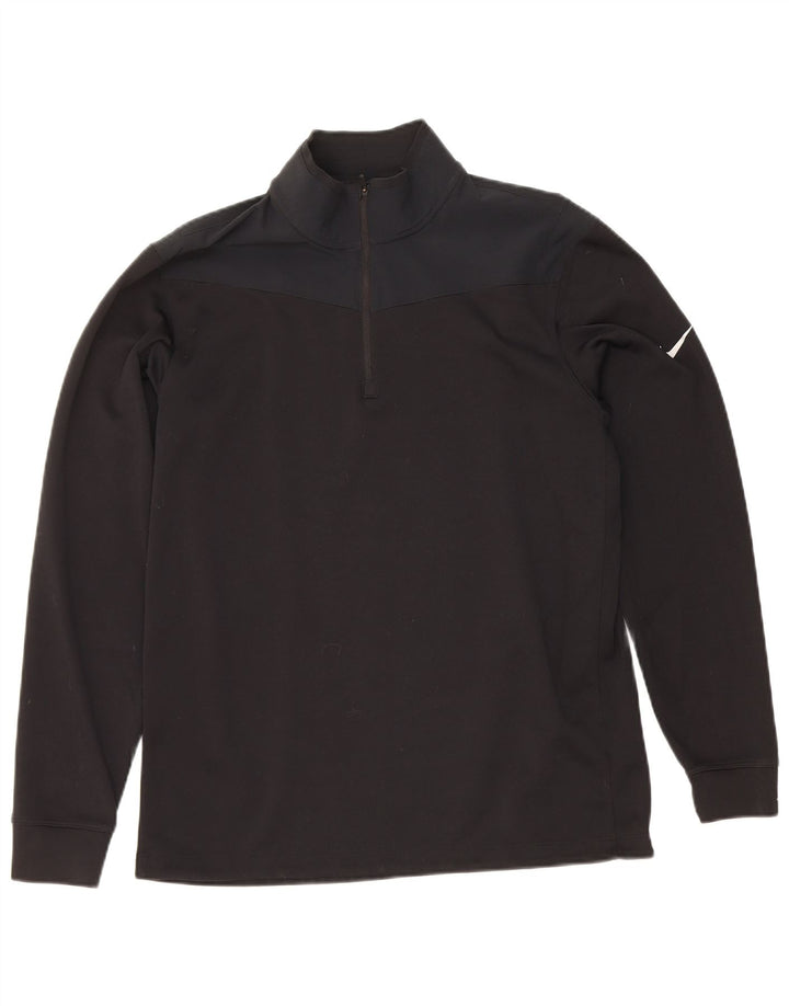 Nike Dri Fit Standard Chándal tipo jersey para hombre, talla mediana, color negro