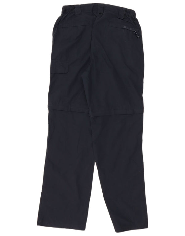 Mountain Warehouse Womens Chino Trousers UK 10 Small W28 L30 Navy Blue