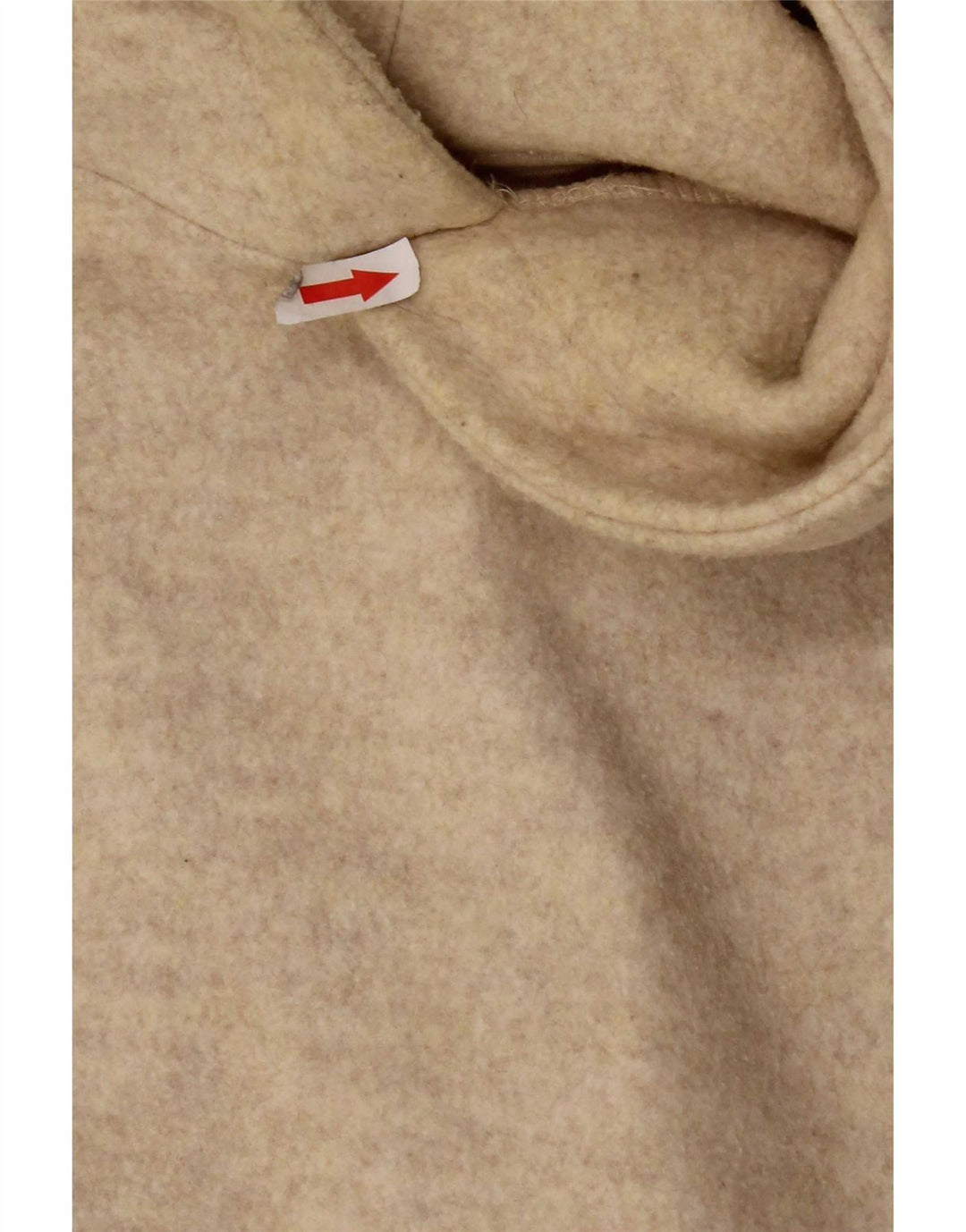 Zara Hombre Sudadera Con Capucha Jersey Medio Beige Poliéster
