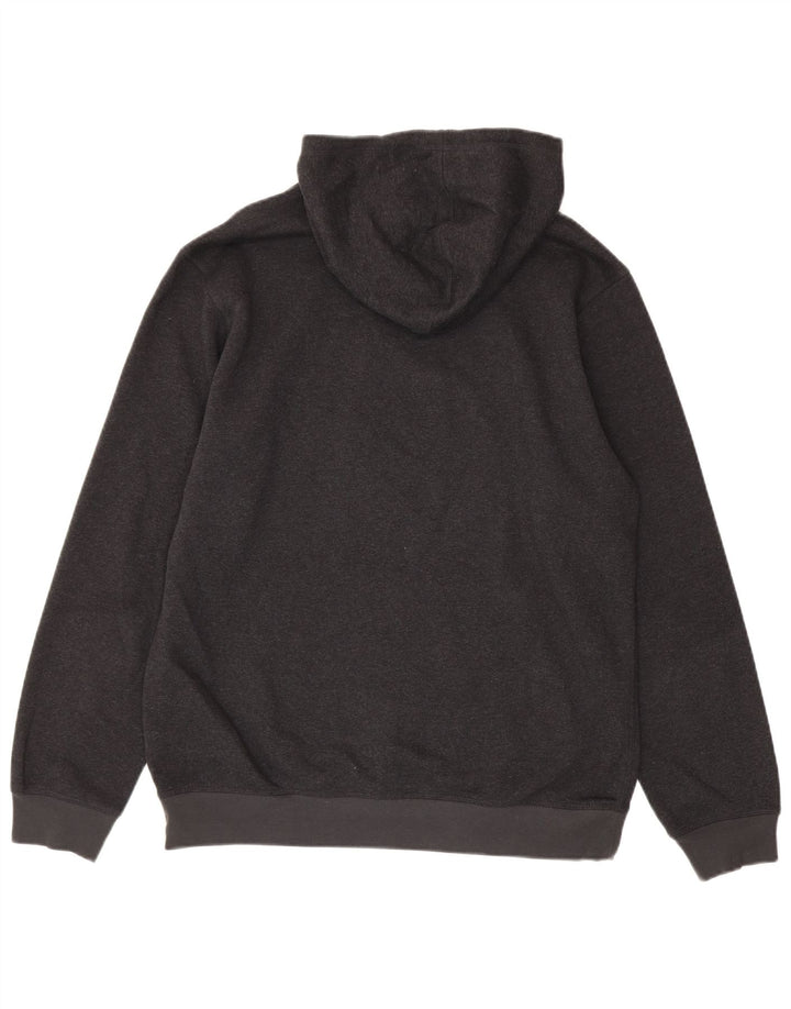 Adidas Hombre Sudadera Con Capucha Jumper Gris Medio Algodón