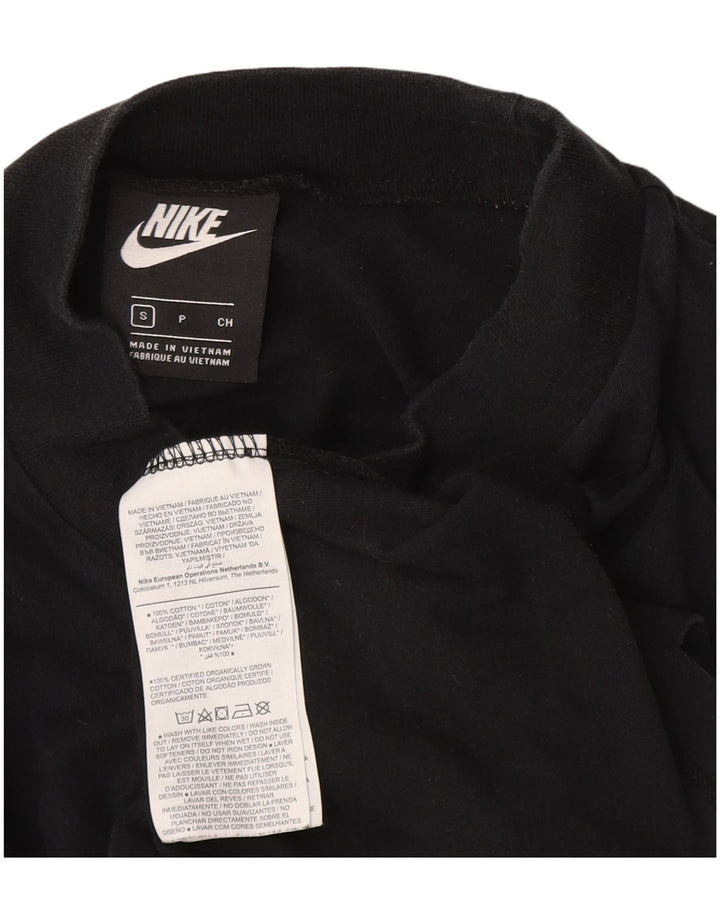 Nike - Camiseta de manga larga para mujer, talla 40, talla pequeña, algodón negro