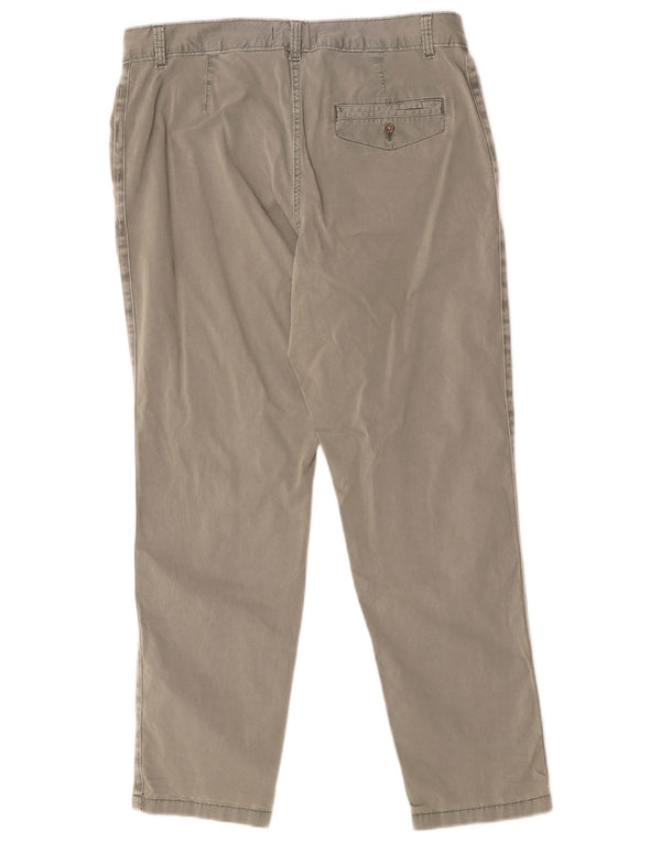 Marks & Spencer Pantalones chinos de cintura alta para mujer UK 14 Large W34 L28 Caqui