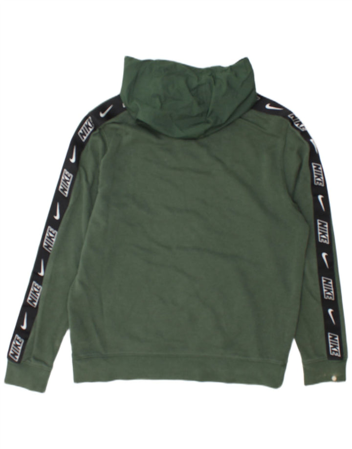 Nike Hombre Sudadera Con Capucha Gráfica Jersey De Algodón Verde Medio