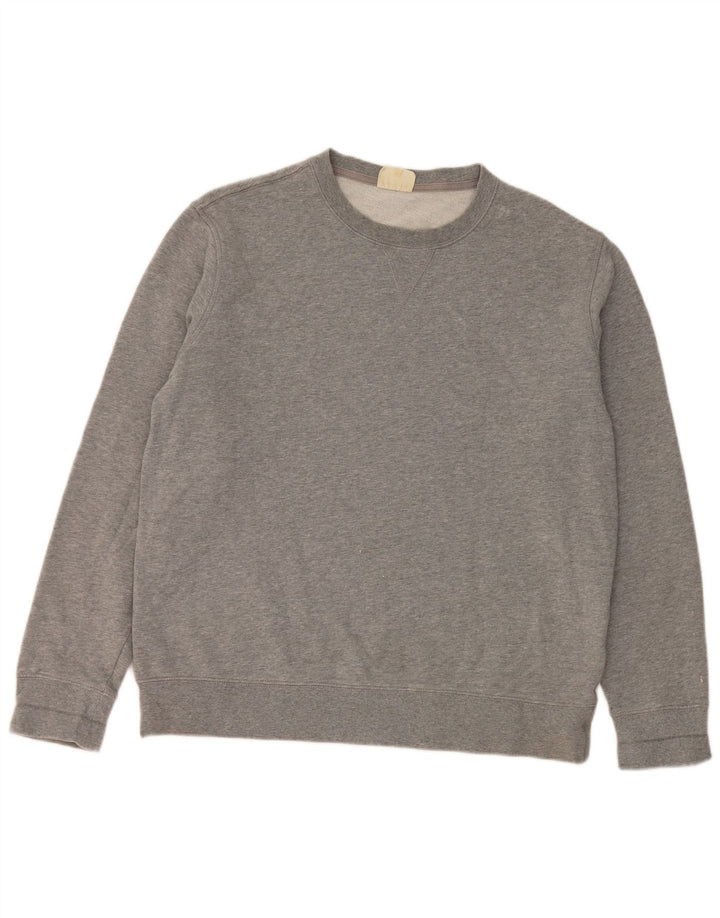 Marks & Spencer Hombre Sudadera Jumper Grande Gris Algodón