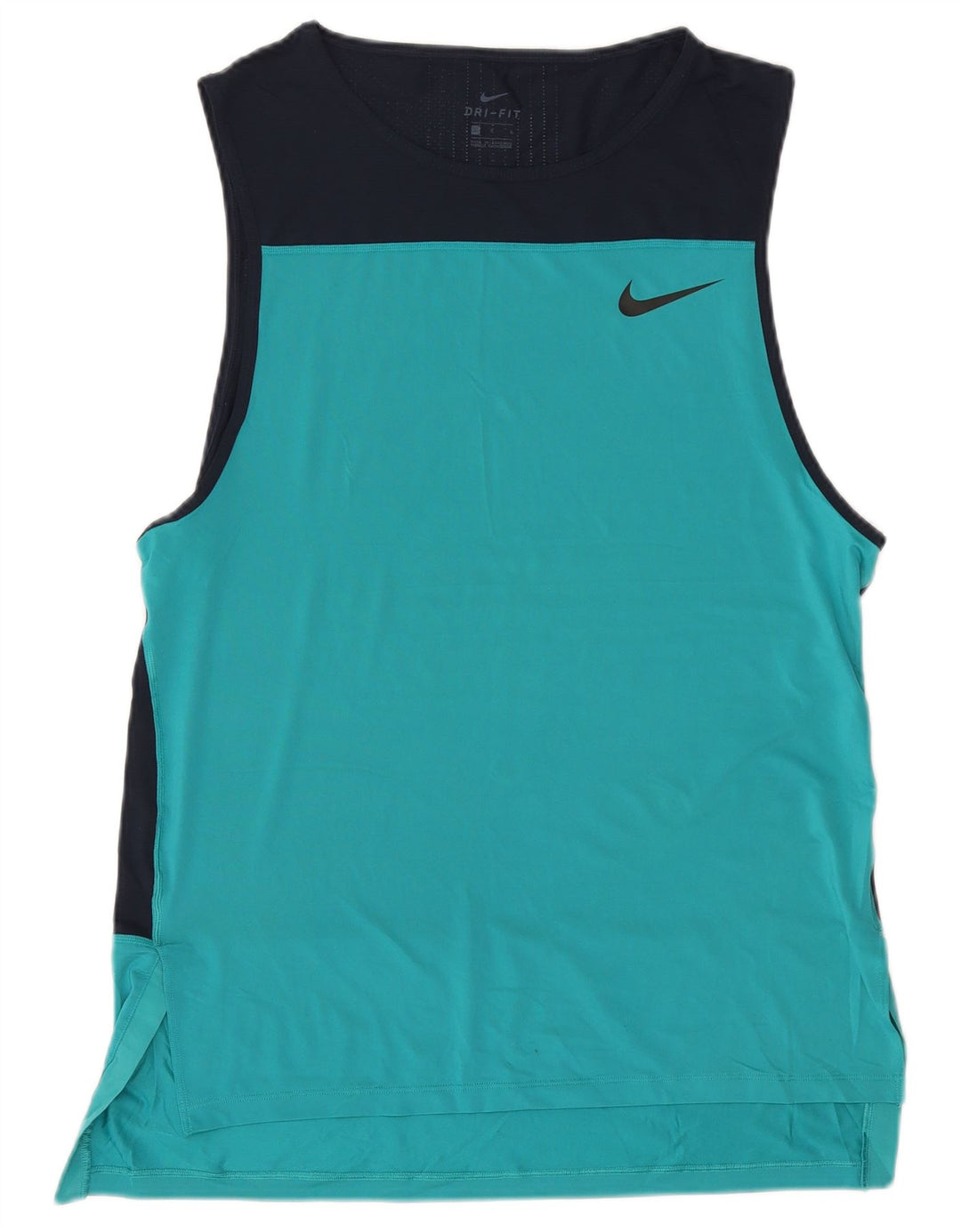 Nike Camiseta sin mangas Dri Fit Graphic para hombre, talla grande, color azul marino