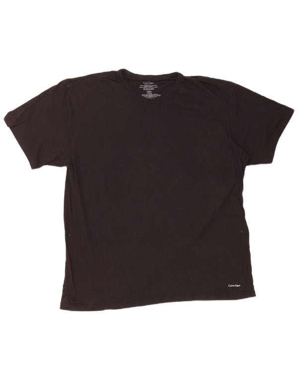 CALVIN KLEIN Camiseta Hombre Top XL Negro Algodón