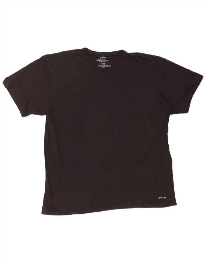 CALVIN KLEIN Camiseta Hombre Top XL Negro Algodón