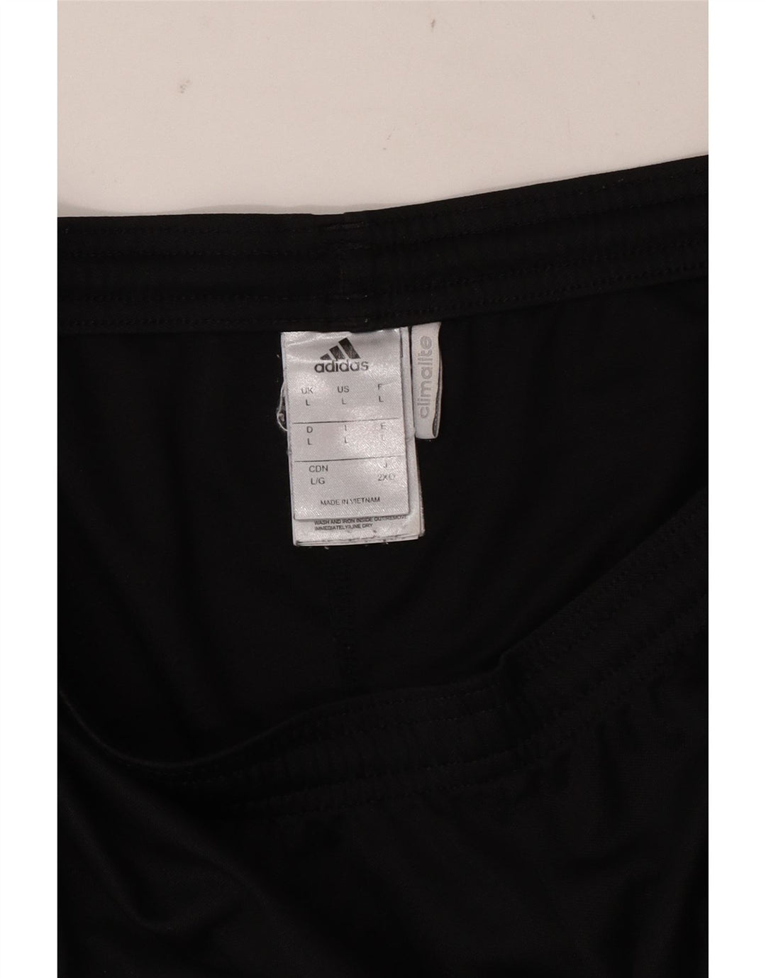 ADIDAS Pantalones cortos deportivos Climalite para hombre Poliéster negro grande