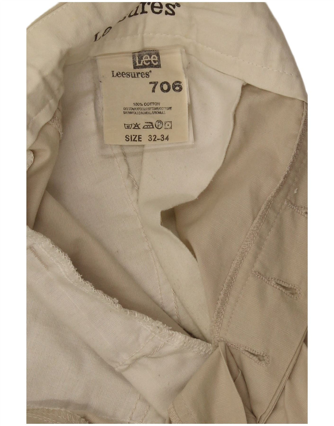 Pantalones chinos rectos Lee para hombre W32 L29 Beige