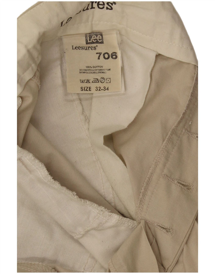 Pantalones chinos rectos Lee para hombre W32 L29 Beige