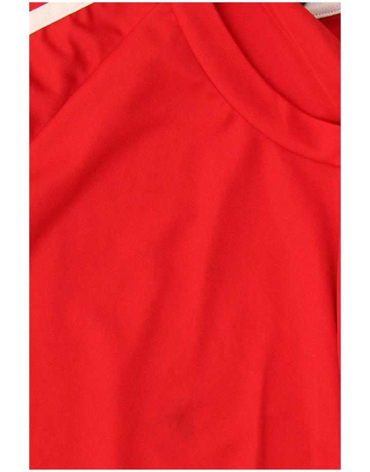 ADIDAS Mens Climalite T-Shirt Top 2XL Red Polyester