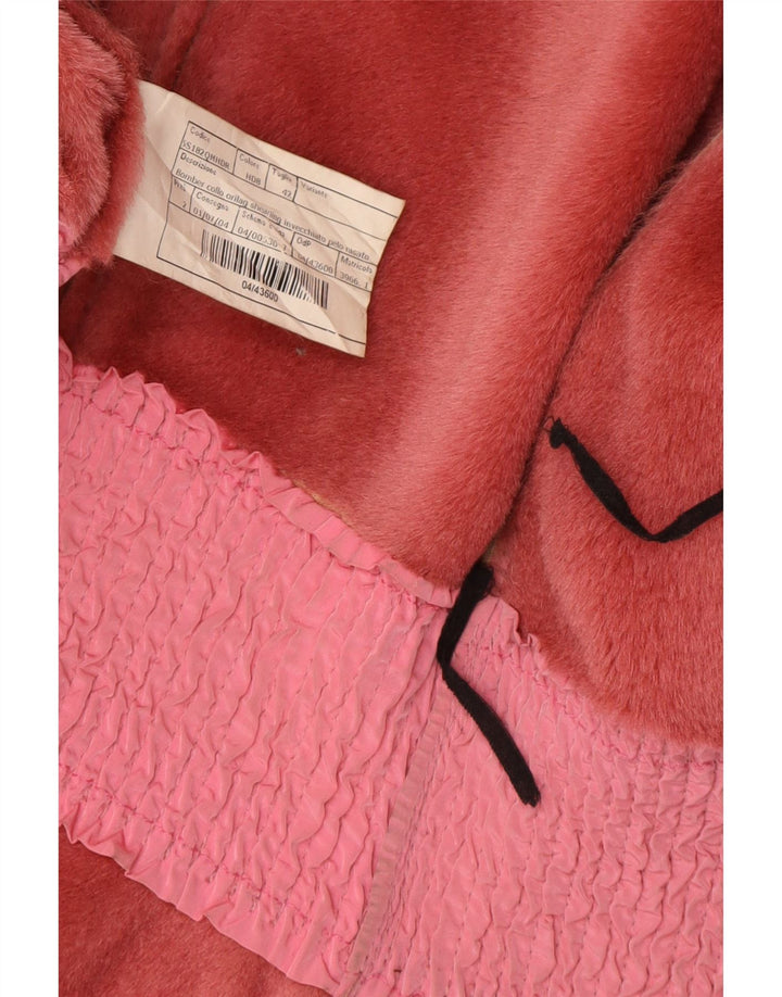 ERMANNO SCERVINO Chaqueta de cuero para mujer IT 42 Cuero marrón medio