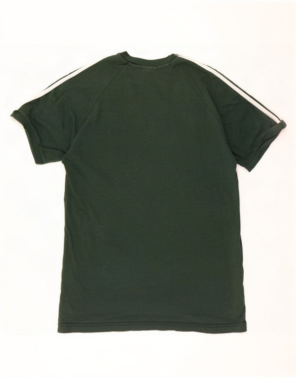 Adidas - Camiseta para hombre, talla grande, color verde, algodón
