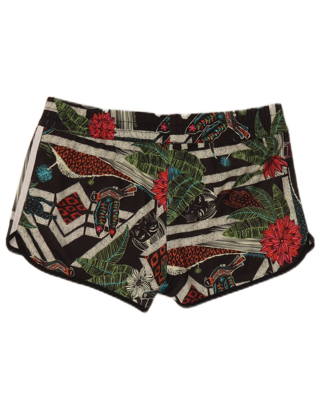 Adidas - Pantalones cortos deportivos Passaredo para mujer, talla M, multicolor floral